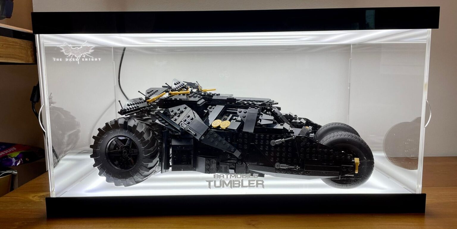 LEGO 42239 Batmobile Tumbler模型亞加力展示盒訂製案例｜LKS Display Box 香港製造